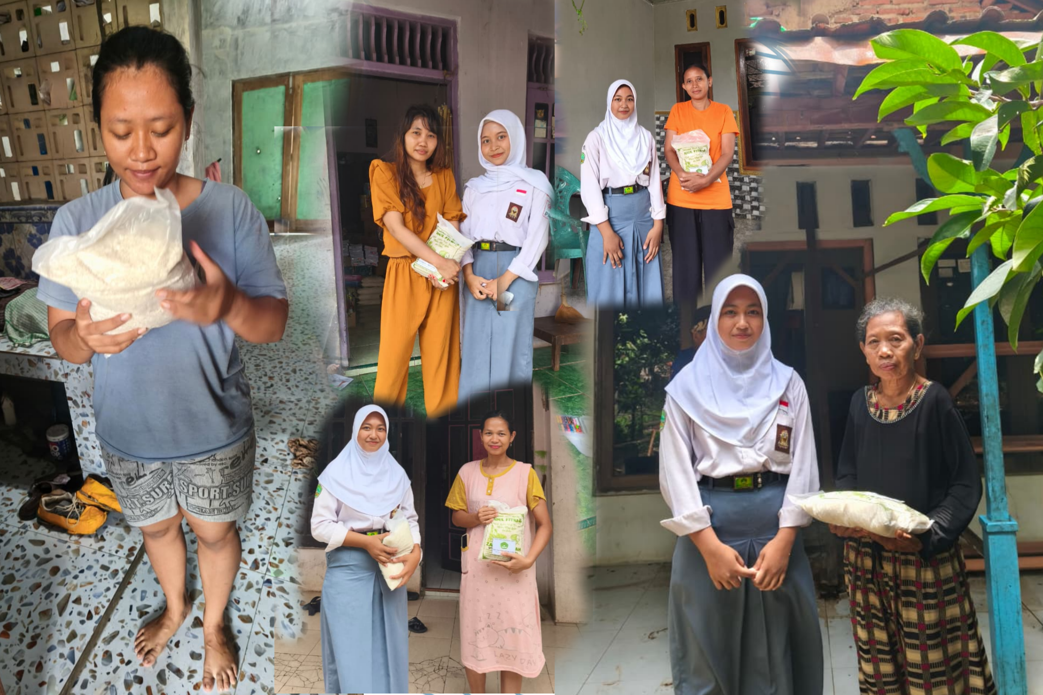 Baitul Mal SMK Bardan Bagikan Zakat kepada Warga Sekitar Sekolah