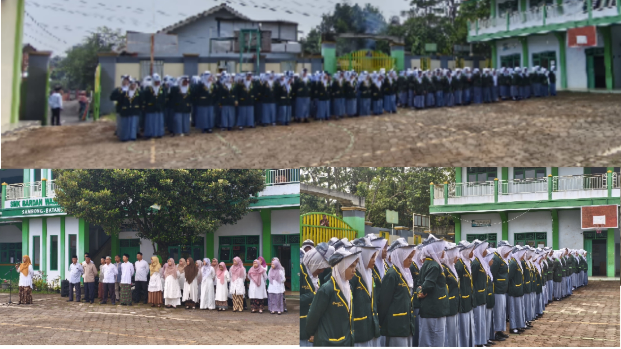 Upacara Hari Pertama di SMK Bardan Wasalaman Berlangsung Khidmat
